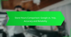 Store Hours Comparison: Google vs. Yelp, Accuracy and Reliability